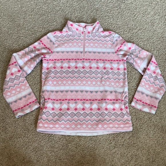 The Children's Place Other - Children’s Place Quarter Zip Fleece Pullover Sweatshirt | girls size M 7/8